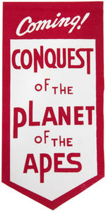 "CONQUEST OF THE PLANET OF THE APES" MOVIE THEATER COMING ATTRACTION RIBBON.