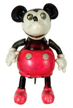 LARGE AND RARE RAMBLING MICKEY MOUSE CELLULOID WIND-UP.