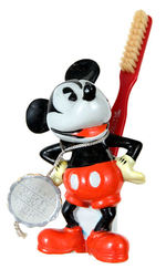 "MICKEY MOUSE" TOOTHBRUSH HOLDER WITH TAG & TOOTHBRUSH BY MAW OF LONDON.