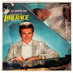 LIBERACE SIGNED "I'LL BE SEEING YOU" RECORD ALBUM COVER.