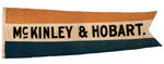 LARGE "McKINLEY & HOBART" FLYING BANNER.