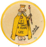 YELLOW KID RARE BUTTON #75.