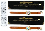 “WALT DISNEY WORLD DOLL & TEDDY BEAR CONVENTION 1992” MICKEY/MINNIE MOUSE LIMITED EDITION WATCHES.