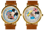 “WALT DISNEY WORLD DOLL & TEDDY BEAR CONVENTION 1992” MICKEY/MINNIE MOUSE LIMITED EDITION WATCHES.