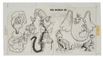 "THE WORLD OF DR. SEUSS" THERMOS ORIGINAL ART LOT.