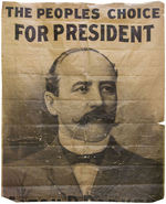 GIANT ALTON B. PARKER "THE PEOPLES CHOICE FOR PRESIDENT" CAMPAIGN BANNER.