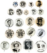 SINGER FAN CLUB BUTTONS SPANNING 1930s-EARLY 1960s.