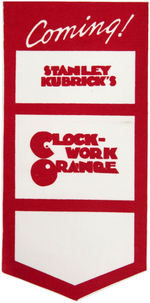 "A CLOCKWORK ORANGE" MOVIE THEATER COMING ATTRACTION RIBBON.