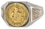 SUPERMAN 1940 CONTEST PRIZE RING AWARDED BY DC COMICS.