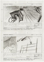 "SUPERMAN II" STORYBOARD ORIGINAL ART LOT.