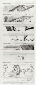 "SUPERMAN II" STORYBOARD ORIGINAL ART LOT.