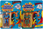 "SUPER POWERS" SUPERMAN FOREIGN CARDED ACTION FIGURE PAIR.