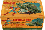 "SUPERMAN TANK" LINEMAR BATTERY-OPERATED TOY (COLOR VARIETY).