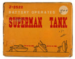 "SUPERMAN TANK" LINEMAR BATTERY-OPERATED TOY (COLOR VARIETY).