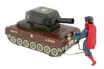 "SUPERMAN TANK" LINEMAR BATTERY-OPERATED TOY (COLOR VARIETY).