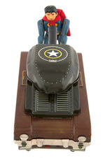 "SUPERMAN TANK" LINEMAR BATTERY-OPERATED TOY (COLOR VARIETY).