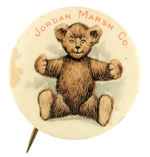 FIRST EVER TEDDY BEAR DOLL ADVERTISING BUTTON.