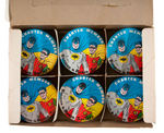 "CHARTER MEMBER BATMAN & ROBIN SOCIETY" DISPLAY BOX OF BUTTONS.