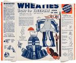 "WHEATIES FIGHT FOR FREEDOM!" CEREAL BOX BACK CUT-OUT SET.