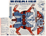 "WHEATIES FIGHT FOR FREEDOM!" CEREAL BOX BACK CUT-OUT SET.