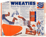 "WHEATIES FIGHT FOR FREEDOM!" CEREAL BOX BACK CUT-OUT SET.