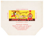 “MICKEY MOUSE” SPANISH CHOCOLATE CANDY WRAPPER PROOF.