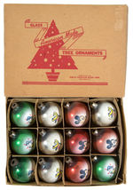 WALT DISNEY CHARACTERS BOXED CHRISTMAS ORNAMENTS.