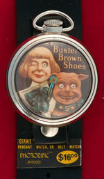 "BUSTER BROWN SHOES" BOXED COMBINATION WATCH/POCKET WATCH.