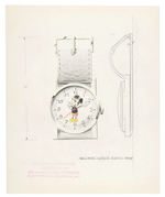 MICKEY MOUSE WATCHES ORIGINAL CONCEPT ART FROM THE BRADLEY ARCHIVES.