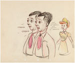 DISNEY ANIMATOR TOM OREB MISCELLANEOUS ORIGINAL ART LOT OF EIGHT.