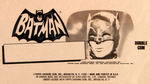 "BATMAN" BAT LAFFS FILM NEGATIVE FOR TOPPS GUM CARD DISPLAY BOX.