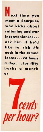 WORLD WAR II HOMEFRONT PRODUCTION CARD LOT.