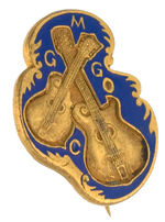 GIBSON MANDOLIN-GUITAR CO. EARLY AND RARE ENAMEL ON BRASS PIN.