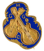 GIBSON MANDOLIN-GUITAR CO. EARLY AND RARE ENAMEL ON BRASS PIN.