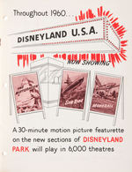 DONALD DUCK/DISNEYLAND 1960 PROMOTIONAL BOOK.