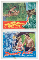 "TARZAN" LOT OF NINE ORIGINAL RELEASE MOVIE LOBBY CARDS.