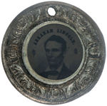 LINCOLN & HAMLIN DOUGHNUT FERROTYPE EX-JOHN FORD COLLECTION, DeWITT 1860-111.