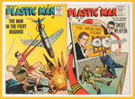 “PLASTIC MAN” COMIC BOOK PAIR.