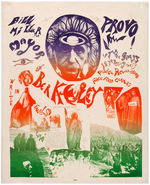 "BILL MILLER FOR MAYOR OF BERKELEY" PSYCHEDELIC CAMPAIGN POSTER.