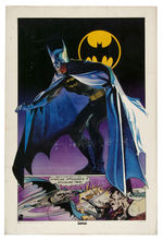 DC COMICS "SUPERHEROES" POSTER DISPLAY BIN WITH BATMAN.