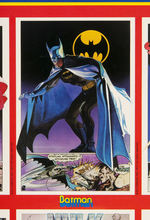 DC COMICS "SUPERHEROES" POSTER DISPLAY BIN WITH BATMAN.