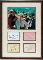 "GUNSMOKE" CAST AUTOGRAPH DISPLAY.