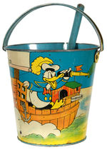 DONALD DUCK AND MICKEY MOUSE SAND PAIL.