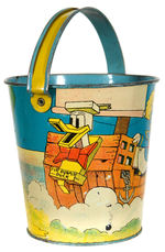 DONALD DUCK AND MICKEY MOUSE SAND PAIL.