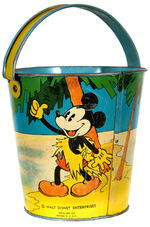 DONALD DUCK AND MICKEY MOUSE SAND PAIL.