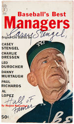 CASEY STENGEL SIGNED "BASEBALL'S BEST MANAGERS" BOOK.