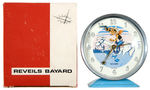 PECOS BILL BAYARD BOXED FRENCH ALARM CLOCK.