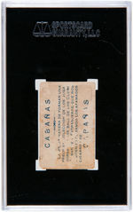 1909 CABANAS CHARLES SCHMIDT SGC 10 POOR 1 (RICHARD MERKIN COLLECTION).