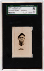 1924-1925 AGUILITAS #854 JULIO ROJO SGC 20 FAIR 1.5 (RICHARD MERKIN COLLECTION).