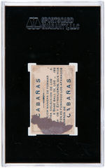 1909 CABANAS WILLIAM LELIVELT SGC 10 POOR 1 (RICHARD MERKIN COLLECTION).